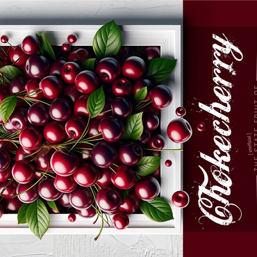 Colorful Fruits: South Dakota, Chokecherry -State Fruits Series 1000 Jigsaw Puzzle 3D Modell