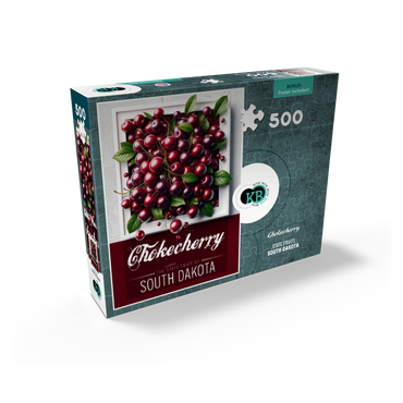Colorful Fruits: South Dakota, Chokecherry -State Fruits Series 500 Jigsaw Puzzle box view2