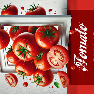 Colorful Fruits: Tennessee, Tomato -State Fruits Series 1000 Jigsaw Puzzle 3D Modell