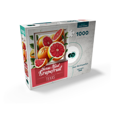Colorful Fruits: Texas, Red Grapefruit -State Fruits Series 1000 Jigsaw Puzzle box view2