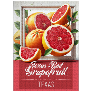 puzzleplate Colorful Fruits: Texas, Red Grapefruit -State Fruits Series 1000 Jigsaw Puzzle