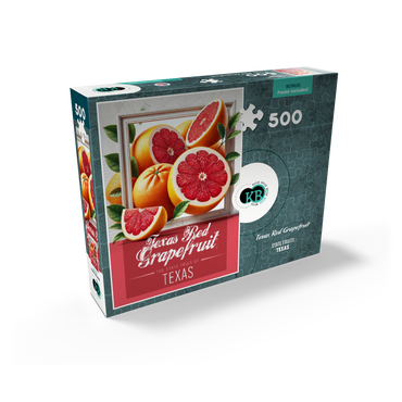 Colorful Fruits: Texas, Red Grapefruit -State Fruits Series 500 Jigsaw Puzzle box view2