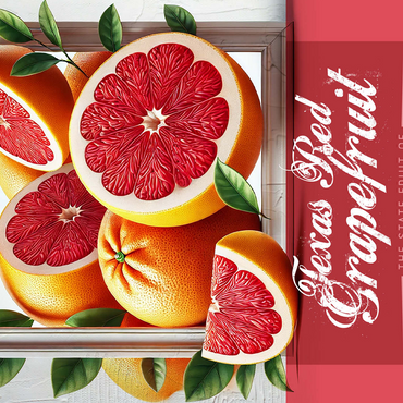 Colorful Fruits: Texas, Red Grapefruit -State Fruits Series 500 Jigsaw Puzzle 3D Modell