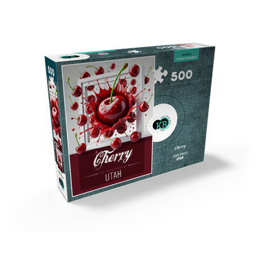 Colorful Fruits: Utah, Cherry -State Fruits Series 500 Jigsaw Puzzle box view2