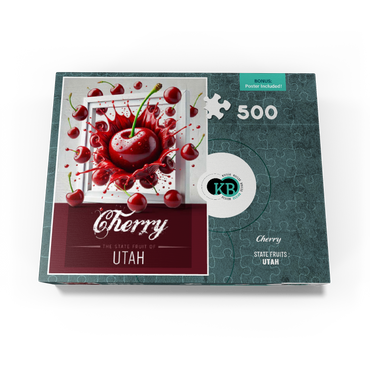 Colorful Fruits: Utah, Cherry -State Fruits Series 500 Jigsaw Puzzle box view3