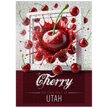 puzzleplate Colorful Fruits: Utah, Cherry -State Fruits Series 500 Jigsaw Puzzle
