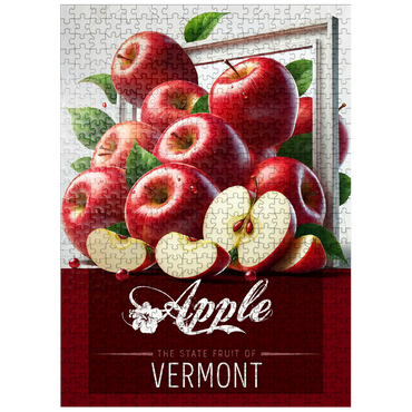 puzzleplate Colorful Fruits: Vermont, Apple -State Fruits Series 500 Jigsaw Puzzle