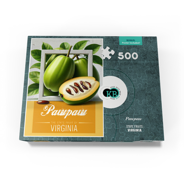 Colorful Fruits: Virginia, Pawpaw -State Fruits Series 500 Jigsaw Puzzle box view3