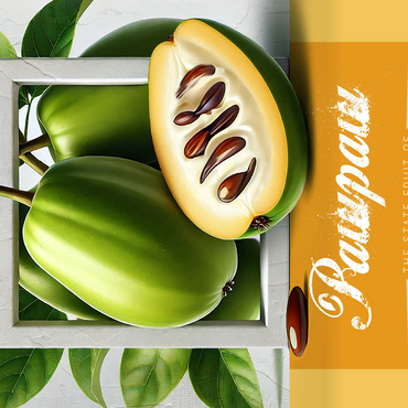 Colorful Fruits: Virginia, Pawpaw -State Fruits Series 500 Jigsaw Puzzle 3D Modell