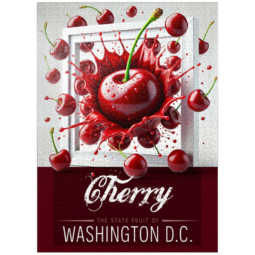 puzzleplate Colorful Fruits: Washington D.C., Cherry -State Fruits Series 1000 Jigsaw Puzzle