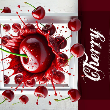 Colorful Fruits: Washington D.C., Cherry -State Fruits Series 500 Jigsaw Puzzle 3D Modell