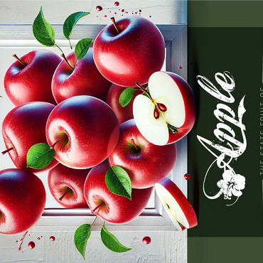 Colorful Fruits: Washington, Apple -State Fruits Series 1000 Jigsaw Puzzle 3D Modell