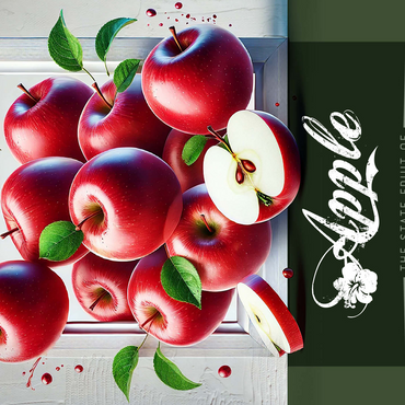 Colorful Fruits: Washington, Apple -State Fruits Series 500 Jigsaw Puzzle 3D Modell