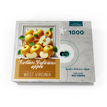 Colorful Fruits: West Virginia, Golden Delicious Apple -State Fruits Series 1000 Jigsaw Puzzle box view3