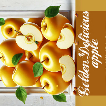 Colorful Fruits: West Virginia, Golden Delicious Apple -State Fruits Series 1000 Jigsaw Puzzle 3D Modell