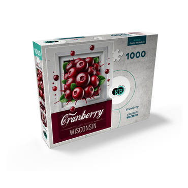 Colorful Fruits: Wisconsin, Cranberry -State Fruits Series 1000 Jigsaw Puzzle box view2