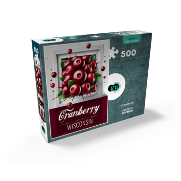 Colorful Fruits: Wisconsin, Cranberry -State Fruits Series 500 Jigsaw Puzzle box view2