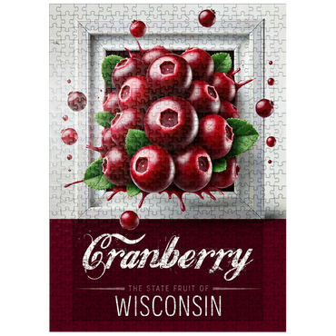 puzzleplate Colorful Fruits: Wisconsin, Cranberry -State Fruits Series 500 Jigsaw Puzzle