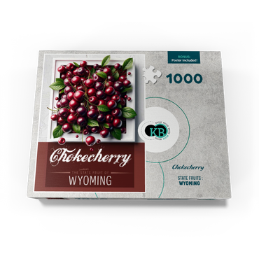 Colorful Fruits: Wyoming, Chokecherry -State Fruits Series 1000 Jigsaw Puzzle box view3