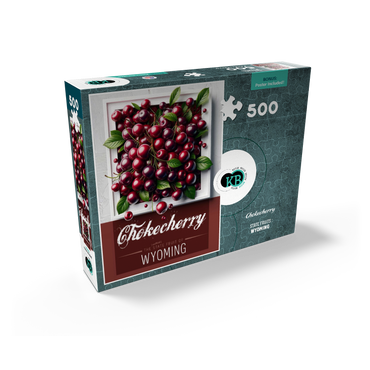 Colorful Fruits: Wyoming, Chokecherry -State Fruits Series 500 Jigsaw Puzzle box view2