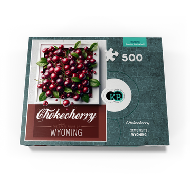 Colorful Fruits: Wyoming, Chokecherry -State Fruits Series 500 Jigsaw Puzzle box view3