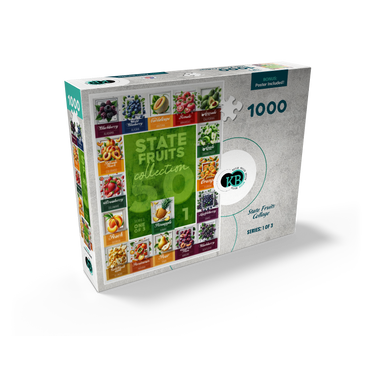 Collage: State Fruits Series, Part 1 of 3 1000 Jigsaw Puzzle box view2