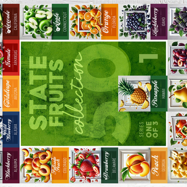 Collage: State Fruits Series, Part 1 of 3 1000 Jigsaw Puzzle 3D Modell