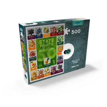 Collage: State Fruits Series, Part 1 of 3 500 Jigsaw Puzzle box view2