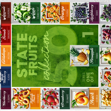 Collage: State Fruits Series, Part 1 of 3 500 Jigsaw Puzzle 3D Modell