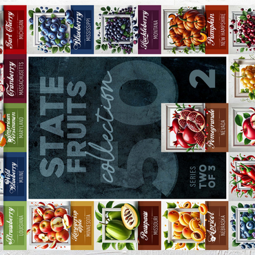 Collage: State Fruits Series, Part 2 of 3 1000 Jigsaw Puzzle 3D Modell