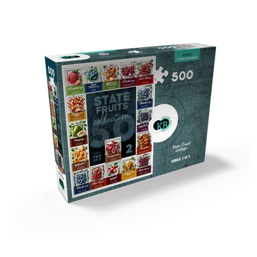 Collage: State Fruits Series, Part 2 of 3 500 Jigsaw Puzzle box view2