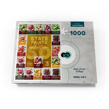 Collage: State Fruits Series, Part 3 of 3 1000 Jigsaw Puzzle box view3