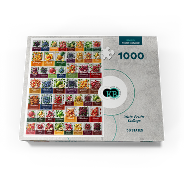Collage Poster: State Fruits Series, vol. 1 1000 Jigsaw Puzzle box view3