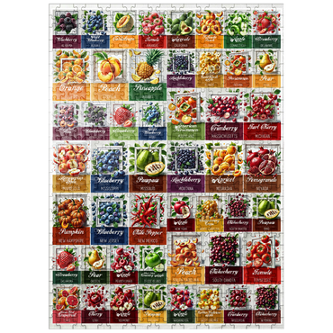 puzzleplate Collage Poster: State Fruits Series, vol. 1 500 Jigsaw Puzzle