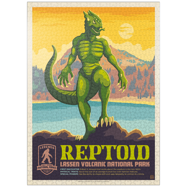 puzzleplate Legends Of The National Parks: Lassen Volcanic's Reptoid 1000 Jigsaw Puzzle