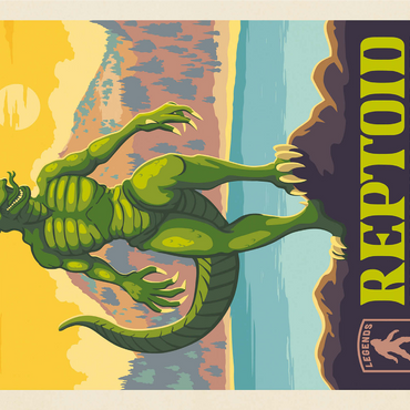 Legends Of The National Parks: Lassen Volcanic's Reptoid 1000 Jigsaw Puzzle 3D Modell