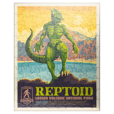 puzzleplate Legends Of The National Parks: Lassen Volcanic's Reptoid 100 Jigsaw Puzzle
