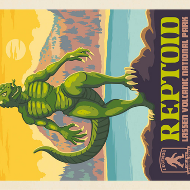 Legends Of The National Parks: Lassen Volcanic's Reptoid 100 Jigsaw Puzzle 3D Modell