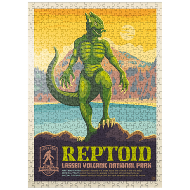 puzzleplate Legends Of The National Parks: Lassen Volcanic's Reptoid 500 Jigsaw Puzzle
