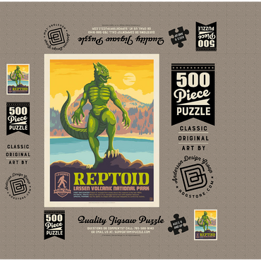 Legends Of The National Parks: Lassen Volcanic's Reptoid 500 Jigsaw Puzzle box 3D Modell