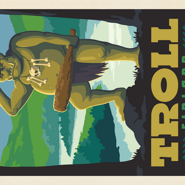 Mythical Creatures: Troll (Finland) 1000 Jigsaw Puzzle 3D Modell