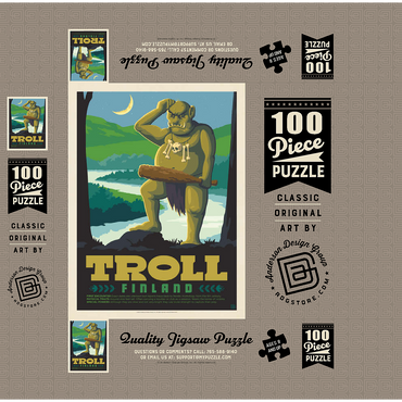 Mythical Creatures: Troll (Finland) 100 Jigsaw Puzzle box 3D Modell