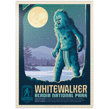 puzzleplate Legends Of The National Parks: Acadia's White Walker 1000 Jigsaw Puzzle