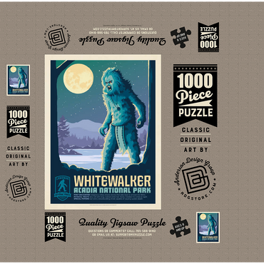 Legends Of The National Parks: Acadia's White Walker 1000 Jigsaw Puzzle box 3D Modell