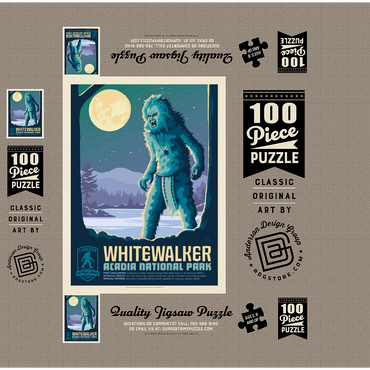 Legends Of The National Parks: Acadia's White Walker 100 Jigsaw Puzzle box 3D Modell