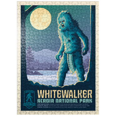puzzleplate Legends Of The National Parks: Acadia's White Walker 500 Jigsaw Puzzle