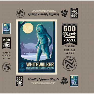 Legends Of The National Parks: Acadia's White Walker 500 Jigsaw Puzzle box 3D Modell