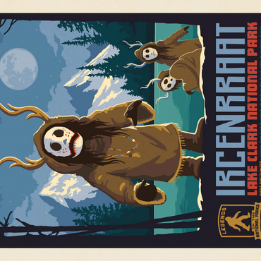 Legends Of The National Parks: Lake Clark's Ircenrraat 100 Jigsaw Puzzle 3D Modell