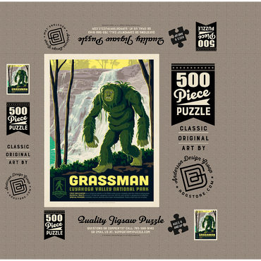 Legends Of The National Parks: Cuyahoga Valley's Grassman 500 Jigsaw Puzzle box 3D Modell