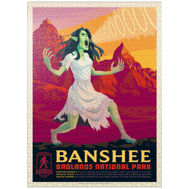 puzzleplate Legends Of The National Parks: Badland's Banshee 1000 Jigsaw Puzzle